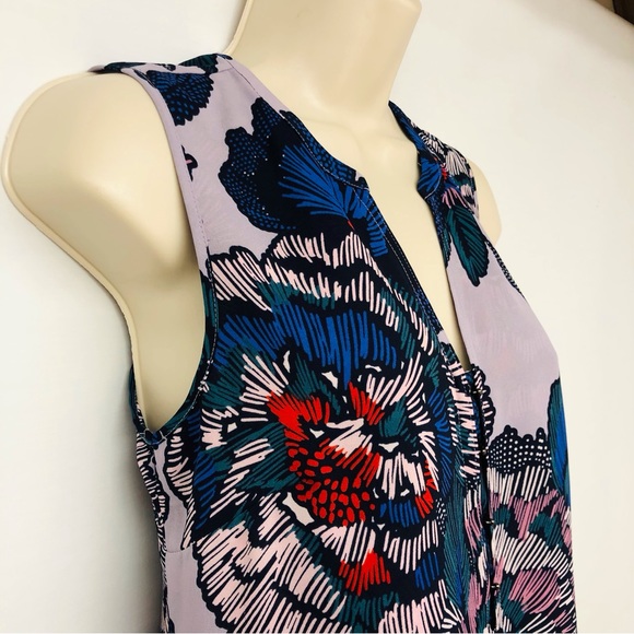 Maurices Purple Floral Sleeveless Top - Picture 3 of 16